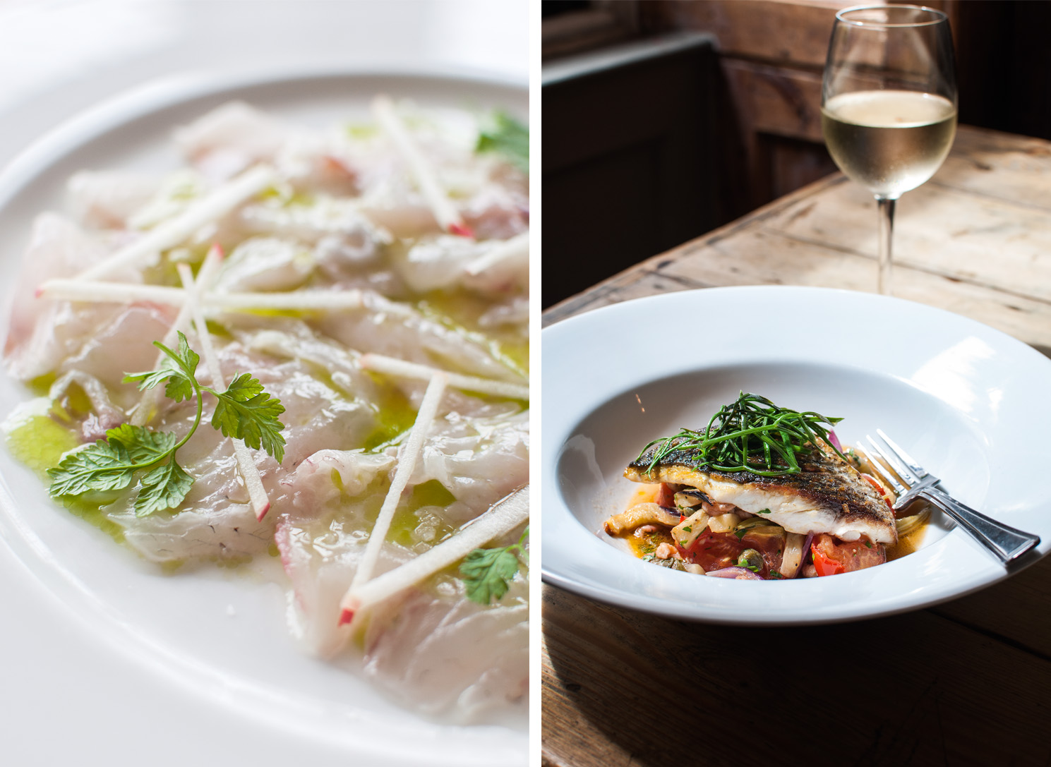 Sea Bass Ceviche & Red Mullet